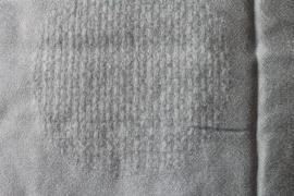 Tweekleurige lichtblauwe cashmere sjaal