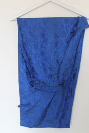 Zijden Lounge Set – Uniseks (Shirt & Broek)donkerblauw, maat Xl