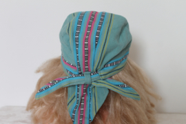 Groene blauwe muts of  hoofddeksel
