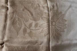 Tweekleurige bruine cashmere sjaal