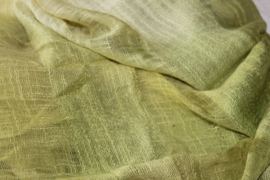 Avocadogroene naar lichtgroene banen cashmere sjaal