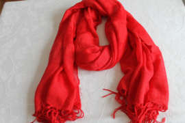 Fuchsiarode bannen cashmere sjaal
