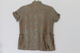 Zijden Lounge Set – Uniseks (Shirt & Broek)Grijs, maat  S- M- L -XXl