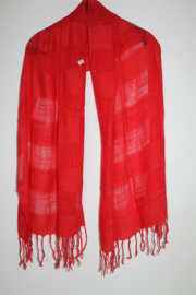 Fuchsiarode bannen cashmere sjaal
