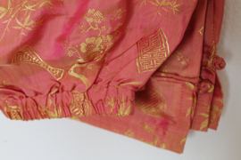 Zijden Lounge Set – Uniseks (Shirt & Broek) Oranje 