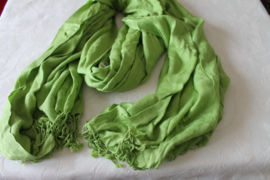 Groene cashmere sjaal