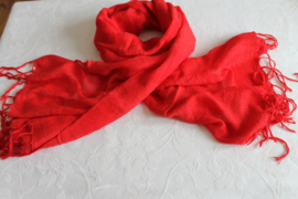 Fuchsiarode bannen cashmere sjaal
