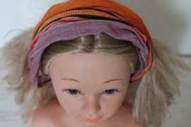 Oranje, paars haarband
