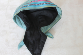 Groene blauwe muts of  hoofddeksel