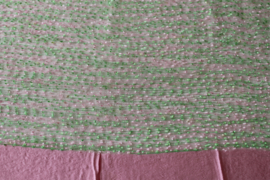 Groene, roze doorzichtige zijden sjaal