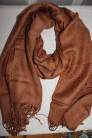 Bruine cashmere sjaal