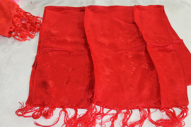 Donker rood sjaal