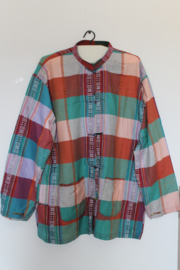 Gestreepte T-shirt met lange mouwen, wijde model , grote maat voor manen