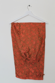 Zijden Lounge Set – Uniseks (Shirt & Broek)Rode  maat  S- M- L -XXl