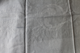 Tweekleurige lichtblauwe cashmere sjaal