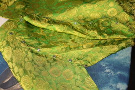 Vietnamese Traditionele Jurk (Áo Dài) - Groen Zijde met Broek - Dames