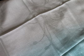 Tweekleurige blauwe en witte cashmere sjaal