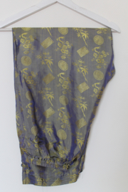 Zijden Lounge Set – Uniseks (Shirt & Broek)Grijs 