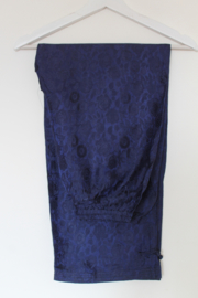 Zijden Lounge Set – Uniseks (Shirt & Broek) Donkerblauwe, maat  S- M- L -XXl