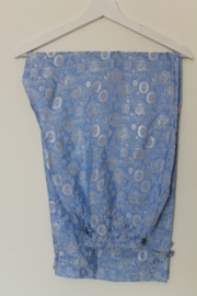 Zijden Lounge Set – Uniseks (Shirt & Broek)Licht blauwe 