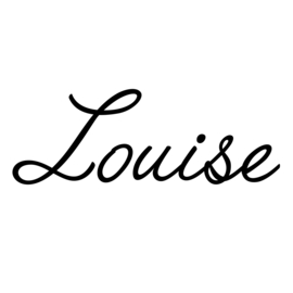 Muur- / Decoratiesticker  Lettertype Louise