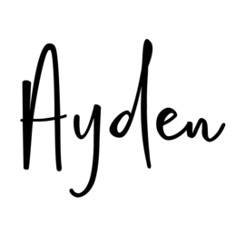 Muur- / Decoratiesticker  Lettertype Ayden