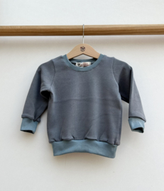 Sweater baby knit blauw