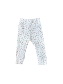 Broek Rib Flower Green