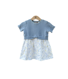 Girly Dress Blue Flower