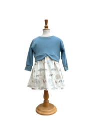 Girly Dress Safari Blue