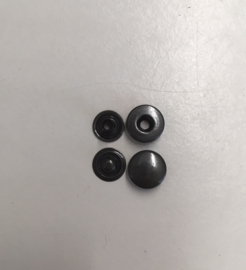 drukknoop zwart 10mm 100sets