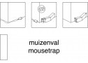 Plastic inloop muizenval