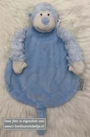 Tutdoek slingeraap Blauw geborduurd met naam