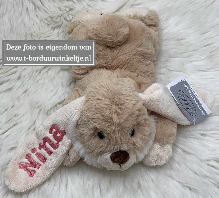 Brievenbus Konijn geborduurd met naam