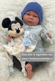 Speendoek Mickey geborduurd met naam