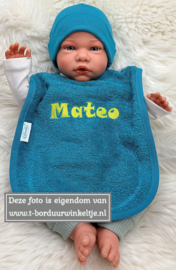 Slab Lake Green geborduurd met naam