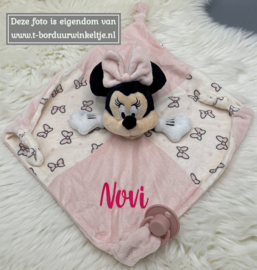 Speendoek Minnie geborduurd met naam