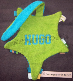 Sterdoek met Speenkoord blauw/groen