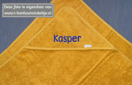 Badcape Oker 80 CM geborduurd met naam