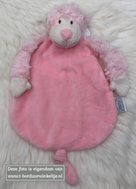 Tutdoek slingeraap Roze geborduurd met naam