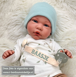 Speenkoord Milk geborduurd met naam