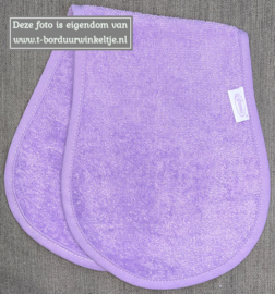 Schouder spuugdoek Lavendel geborduurd met naam