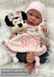 Speendoek Minnie geborduurd met naam