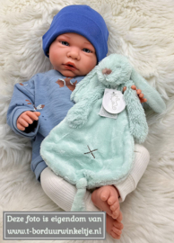 Knuffeldoekje Richie Lagoon geborduurd met naam