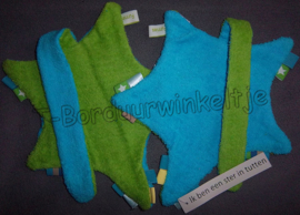 Sterdoek met Speenkoord blauw/groen