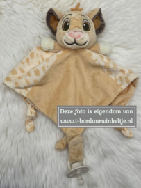 Speendoek Simba geborduurd met naam
