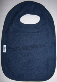 Slab Navy Blue geborduurd met naam