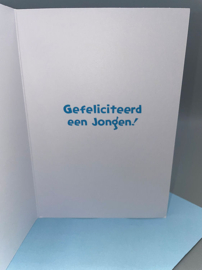 Kaartje Een zoon/jongen