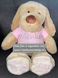 Sole Mates Hond met naam op shirt & datum op voetjes