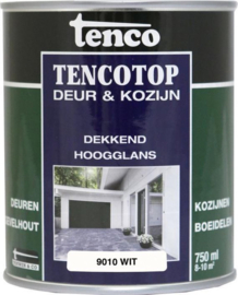 Tencotop Deur & Kozijn Hoogglans - 750ml - WIT Ral 9010